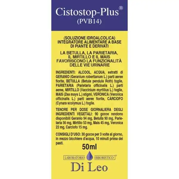 Di Leo Cistostop-Plus PVB 14 50 ml | Farma di Fiducia