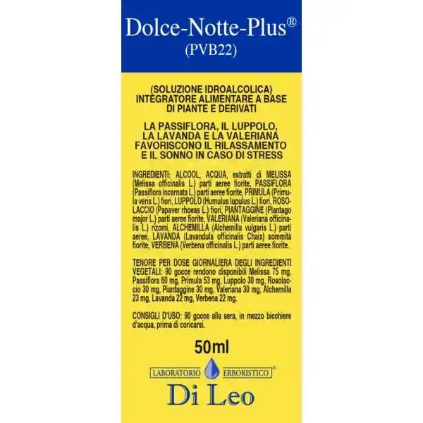 Di Leo Dolce-Notte-Plus PVB 22 50 ml | Farma di Fiducia