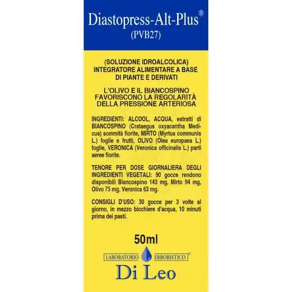 Di Leo-Diastopress-Alt-Plus PVB 27 50 ml | Farma di Fiducia