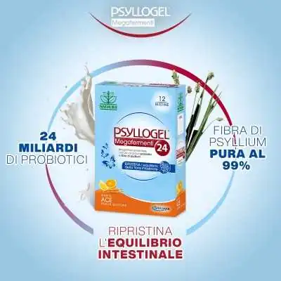 PSYLLOGEL Megafermenti24 12 Bustine | %shop-name%