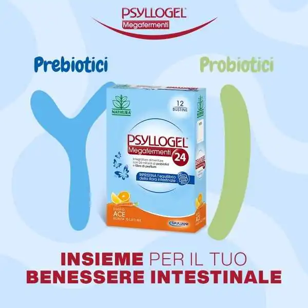 PSYLLOGEL Megafermenti24 12 Bustine | %shop-name%