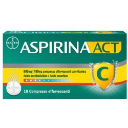 ASPIRINAACT*10CPR EFFERVESCENT 800+480MG