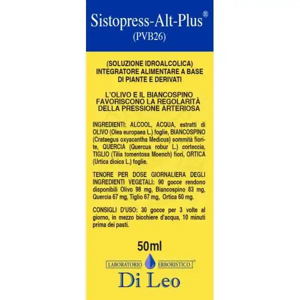 Di Leo Sistopress-Alt-Plus PVB 26 50 ml | Farma di Fiducia