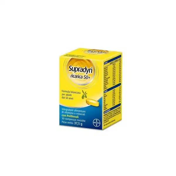 Supradyn Ricarica 50+ 30 Compresse rivestite |Farma di Fiducia