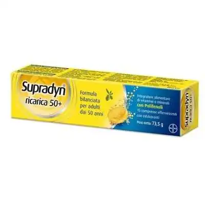 SUPRADYN RICARICA 50+ 15 COMPRESSE EFFERVESCENTI, Bayer