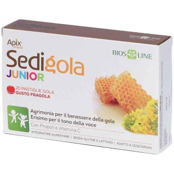 Sedigola Junior 20 Pastiglie Gusto Fragola | Farma di Fiducia
