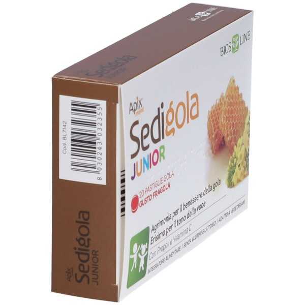 Sedigola Junior 20 Pastiglie Gusto Fragola | Farma di Fiducia