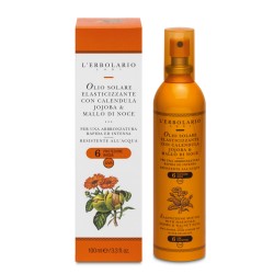 Olio Solare Elasticizzante SPF6 Calendula Jojoba & Mallo di Noce | Farma di Fiducia