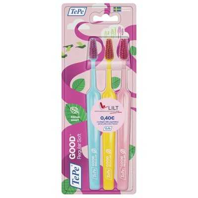 TEPE GOOD REGULAR 3PACK TOOTHB