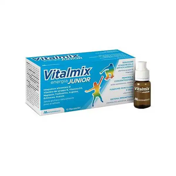 VITALMIX JUNIOR 12 FLACONCINI N.2 CONFEZIONI, Montefarmaco