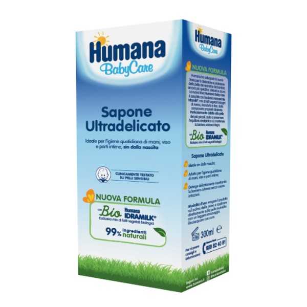 Humana Baby Care Sapone Liquido 300ml, Humana