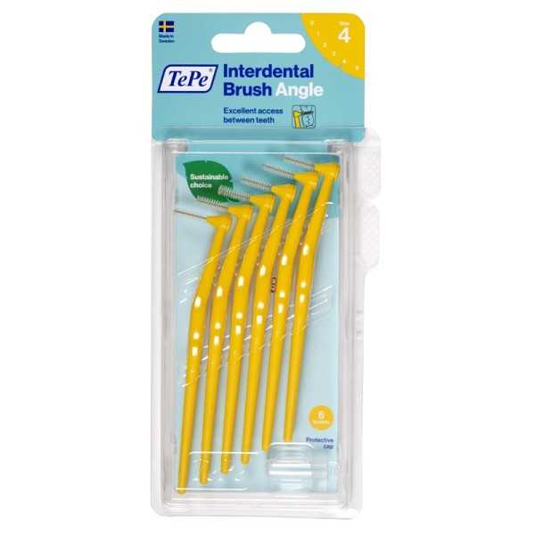 TePe Angle™ Giallo (ISO 4 - 0,7) 6Pz | Risparmia in Farmacia