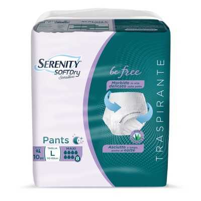 Serenity - SoftDry Sensitive Pants L Maxi - 10 Pezzi