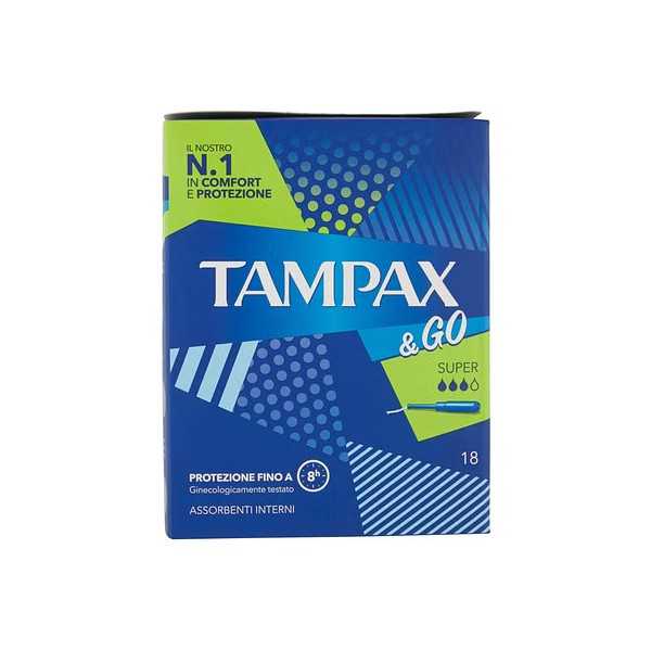 Tampax & Go - Super - 8 Assorbenti Interni