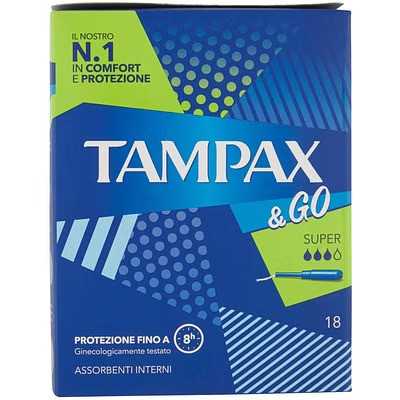 Tampax & Go - Super - 8 Assorbenti Interni