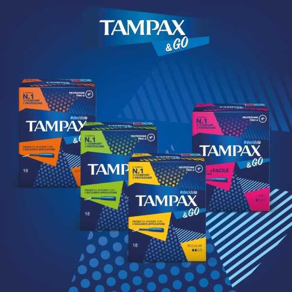 Tampax & Go - Super - 8 Assorbenti Interni