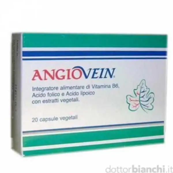 ANGIOVEIN INTEGRATORE ESTRATTI VEGETALI 20 CAPSULE, PIAM FARMACEUTICI