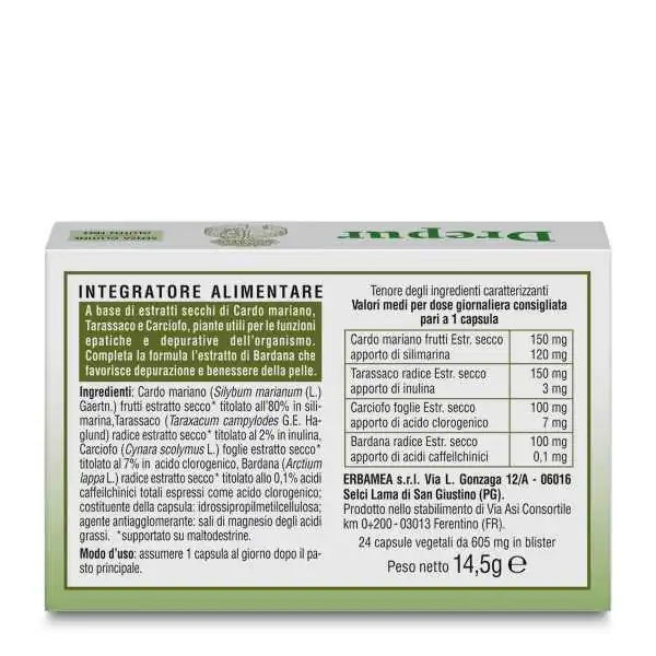 Erbamea Drepur - 24 Capsule vegetali | Farma di Fiducia