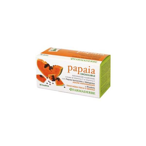 Farmaderbe Papaia Orosolubile 30 Bustine | Farma di Fiducia