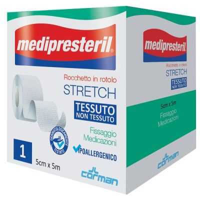 MEDIPRESTERIL - Rocchetto il rotolo -  STRETCH - 5cm x 5m