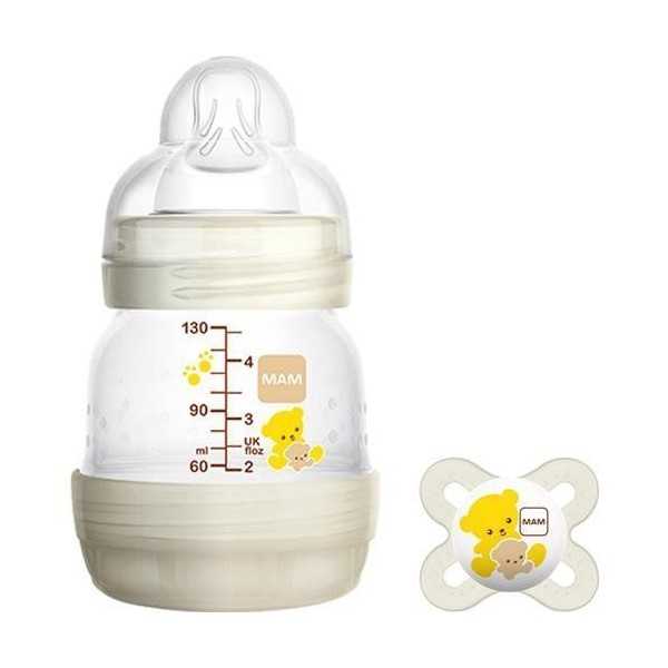 Mam Biberon First Bottle 130 ml + Start Nanò Succhietto 0m | Farma di Fiducia