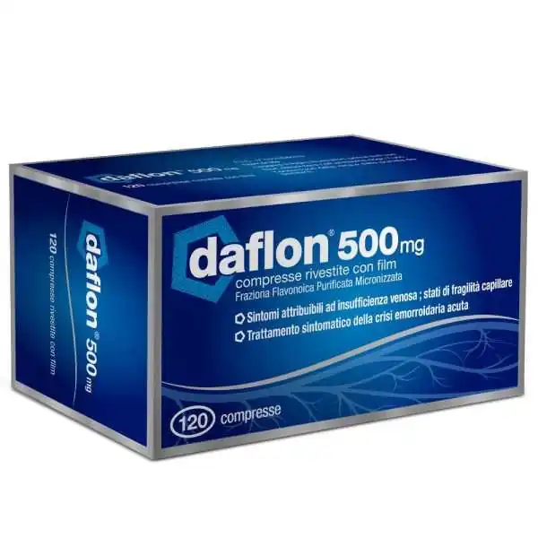 Daflon 500mg 120 Compresse | Farma di Fiducia