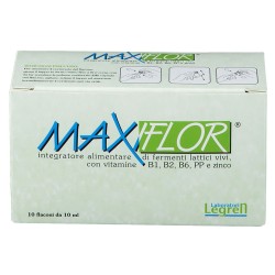 Legren - MaxiFLOR - Fermenti Lattici ad Alto Dosaggio - 10 Flaconi da 10ml