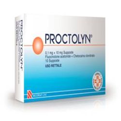 PROCTOLYN 10 SUPPOSTE 0,1MG+10MG