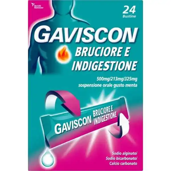 Gaviscon - Bruciore e Indigestione - 24 bustine da 10ml
