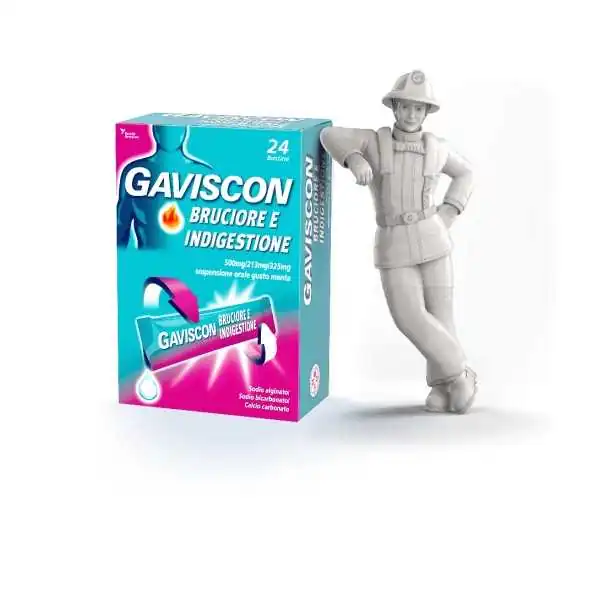 Gaviscon - Bruciore e Indigestione - 24 bustine da 10ml