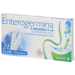 Sanofi - Enterogermina 2 Miliardi/5ml - 10 Flaconcini da 5ml 2
