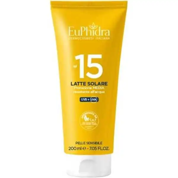 Euphidra Latte Solare spf 15 200 ml | Farma di Fiducia