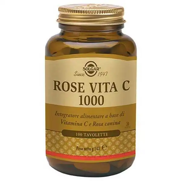 Solgar Rose Vita C 1000 mg 100 Tavolette | Risparmia in Farmacia