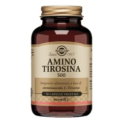 SOLGAR AMINO TIROSINA 500 50 CAPSULE VEGETALI, Solgar