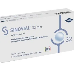 n.2 SINOVIAL FORTE SOLUZIONE SIR 1,6% 3 SIRINGHE 32mg/2ml, IBSA Farmaceutici Italia