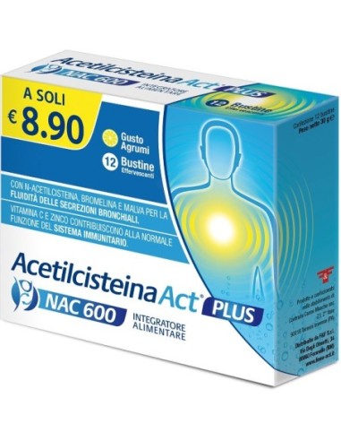 ACETILCISTEINA ACT PLUS NAC600