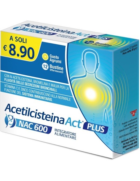 ACETILCISTEINA ACT PLUS NAC600