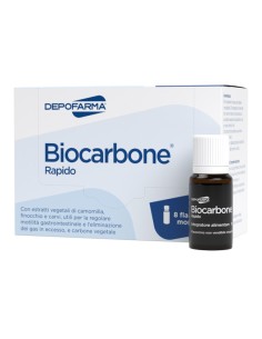 DEPOFARMA BIOCARBONE RAPIDO 8 FLACONCINI | Farma di Fiducia