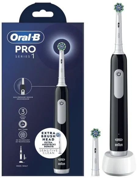 Oral-B Pro 1 CrossAction Spazzolino Elettrico + 1 Ricambio| Farma Di Fiducia