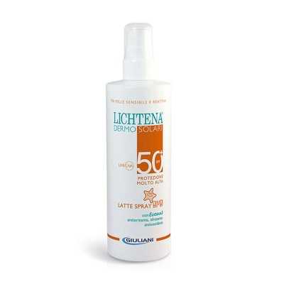 LICHTENA Dermosolari Bimbi Latte Spray spf 50+ 200 ml, Lichtena