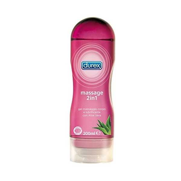 Durex Massage 2in1 Gel Con Aloe Vera 200ml, Durex