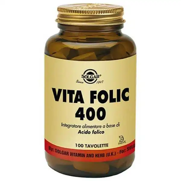 SOLGAR VITAFOLIC 400 MG 100 COMPRESSE, Solgar