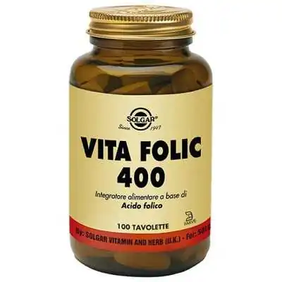 SOLGAR VITAFOLIC 400 MG 100 COMPRESSE, Solgar