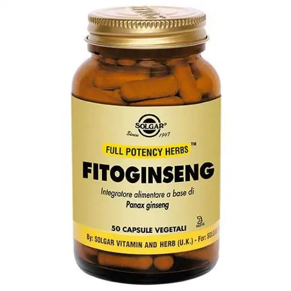 SOLGAR FITOGINSENG 50 VEGICAPS, Solgar