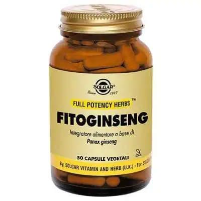 SOLGAR FITOGINSENG 50 VEGICAPS, Solgar