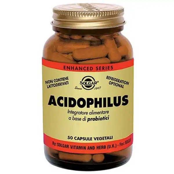 SOLGAR ACIDOPHILUS 50 CAPSULE VEGETALI | Farma di Fiducia