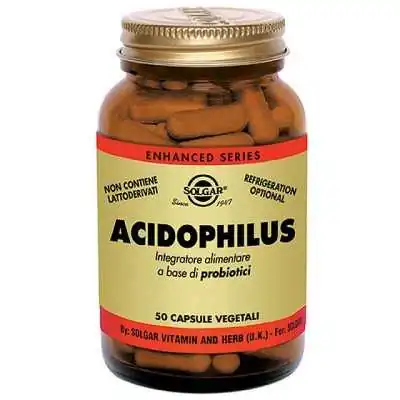 SOLGAR ACIDOPHILUS 50 CAPSULE VEGETALI | Farma di Fiducia