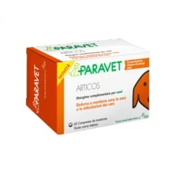 PARAVET ARTICOS Cani 60 COMPRESSE MASTICABILI APPETIBILI GUSTO CARNE, PARAVET