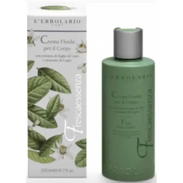 ERBOLARIO FRESCAESSENZA Crema Fluida per il Corpo con estratto di foglie di Lime e armonie di Legni, L'ERBOLARIO