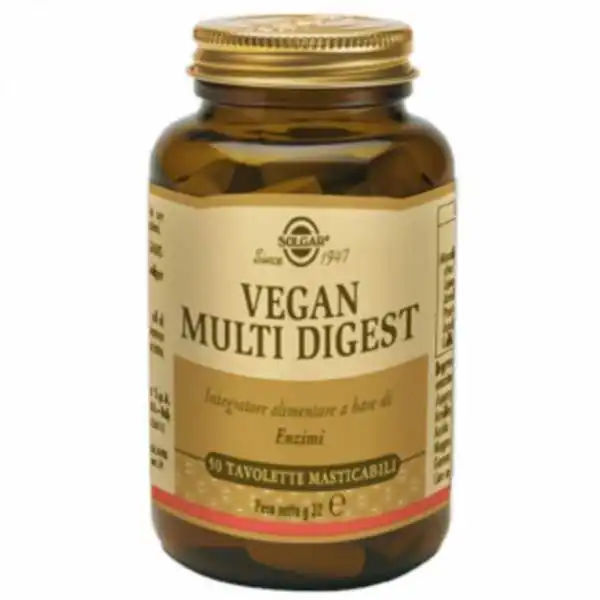 SOLGAR VEGAN MULTI DIGEST 50 TAVOLETTE | Farma di Fiducia